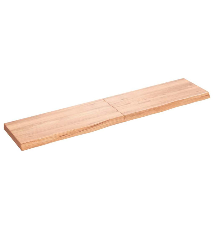 Étagère murale marron clair bois chêne massif traité | Mobilier & Déco