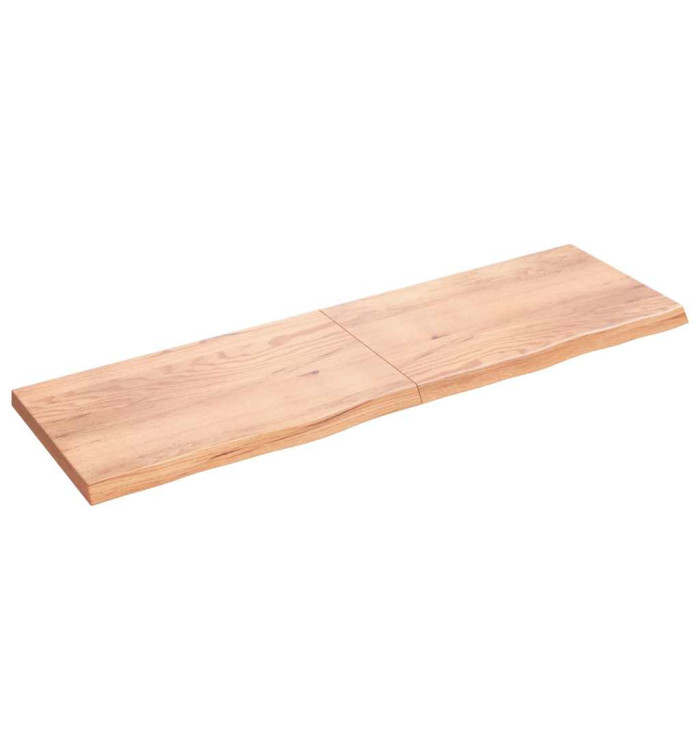 Étagère murale marron clair bois chêne massif traité | Mobilier & Déco