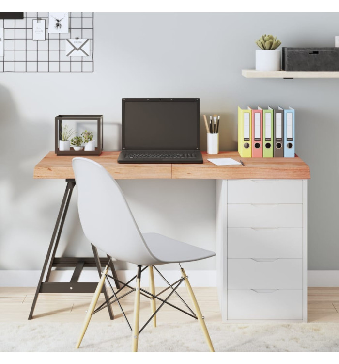 Dessus de table marron clair bois chêne massif traité | Mobilier & Déco