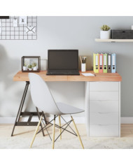 Dessus de table marron clair bois chêne massif traité | Mobilier & Déco