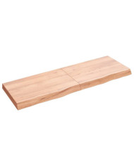 Étagère murale marron clair bois chêne massif traité | Mobilier & Déco