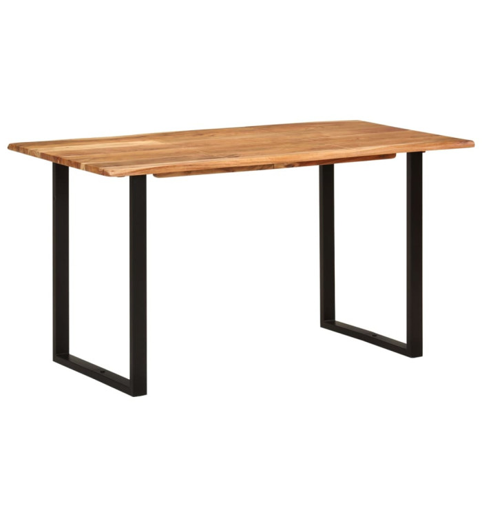 Table de salle à manger 140x70x76 cm Bois d'acacia solide | Mobilier & Déco