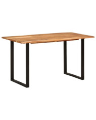 Table de salle à manger 140x70x76 cm Bois d'acacia solide | Mobilier & Déco