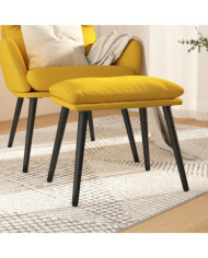 Repose-pied Jaune moutarde 45x29,5x35 cm Tissu | Mobilier & Déco