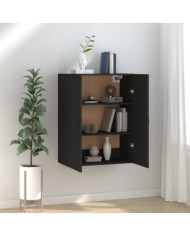 Armoire suspendue Noir 69,5x34x90 cm Bois d'ingénierie | Mobilier & Déco
