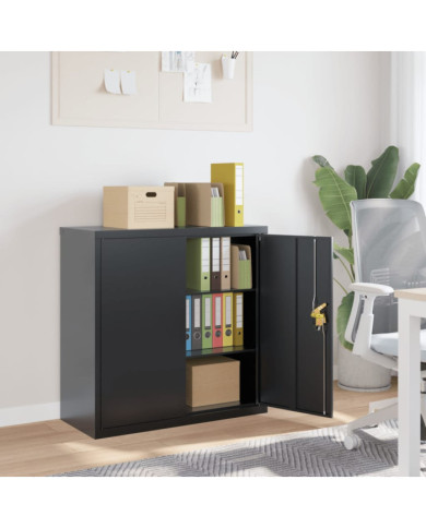 Classeur anthracite 90x40x90 cm acier | Mobilier & Déco