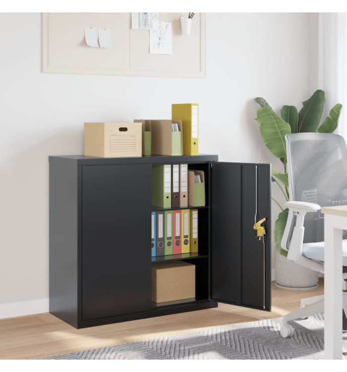 Classeur anthracite 90x40x90 cm acier | Mobilier & Déco