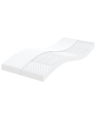 Matelas en mousse blanc 100x200 cm 7 zones dureté 20 ILD | Mobilier & Déco