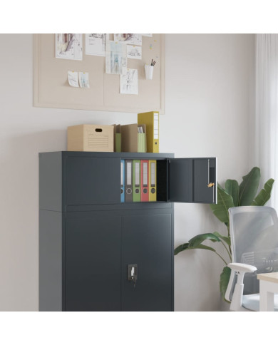 Classeur anthracite 90x40x40 cm acier | Mobilier & Déco