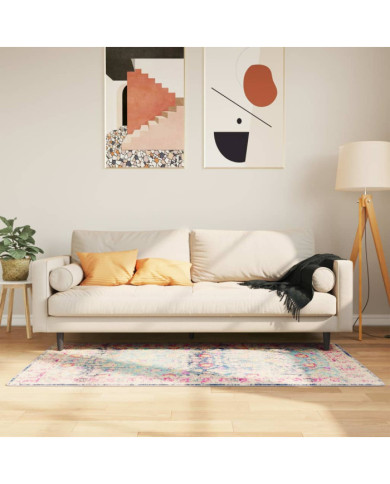 Tapis lavable multicolore 80x150 cm antidérapant | Mobilier & Déco