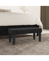 Banc Noir 70x30x30 cm Velours | Mobilier & Déco