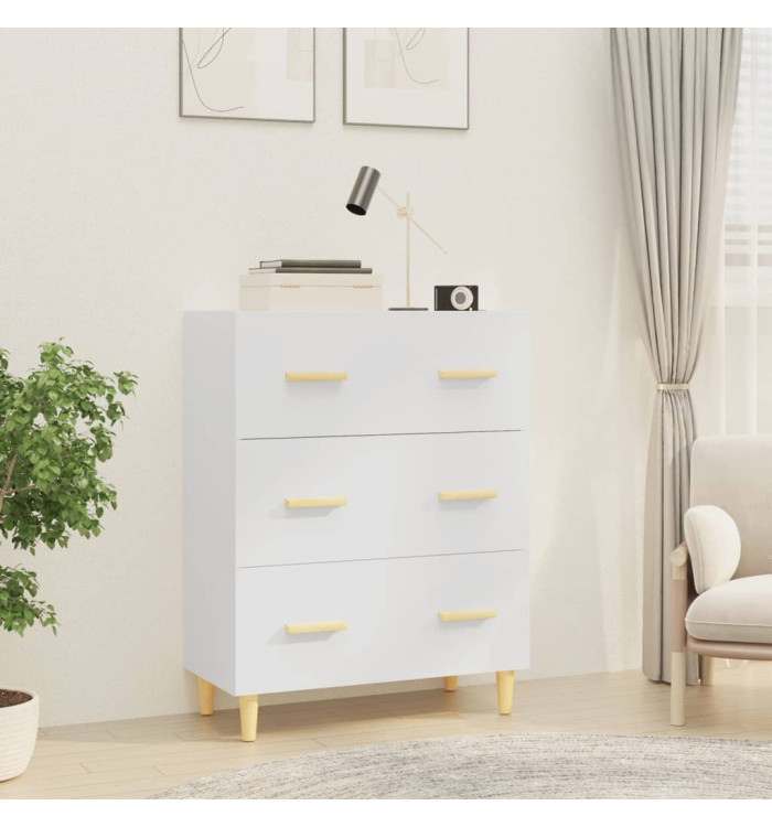 Buffet Blanc 70x34x90 cm Bois d'ingénierie | Mobilier & Déco