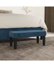 Banc Bleu foncé 70x30x30 cm Velours | Mobilier & Déco