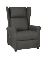 Fauteuil de massage Gris foncé Tissu | Mobilier & Déco
