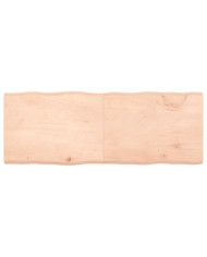 Dessus de table bois massif non traité bordure assortie | Mobilier & Déco
