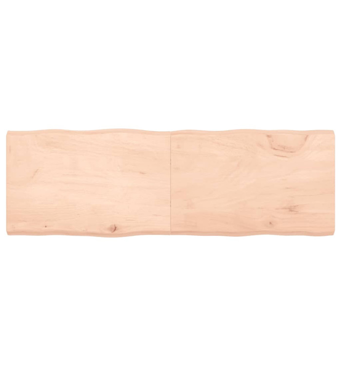 Dessus de table bois massif non traité bordure assortie | Mobilier & Déco
