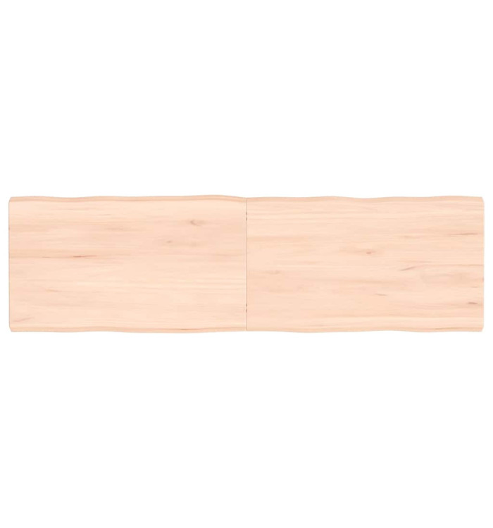 Dessus de table bois massif non traité bordure assortie | Mobilier & Déco