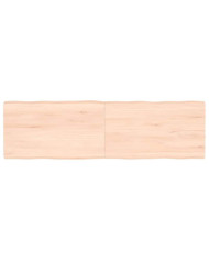Dessus de table bois massif non traité bordure assortie | Mobilier & Déco