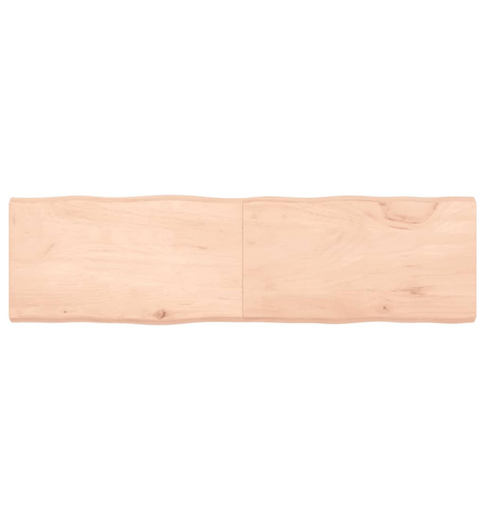 Dessus de table bois massif non traité bordure assortie | Mobilier & Déco