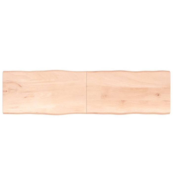 Dessus de table bois massif non traité bordure assortie | Mobilier & Déco