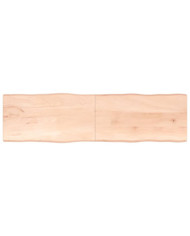 Dessus de table bois massif non traité bordure assortie | Mobilier & Déco