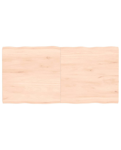 Dessus de table bois massif non traité bordure assortie | Mobilier & Déco