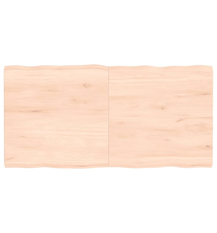 Dessus de table bois massif non traité bordure assortie | Mobilier & Déco