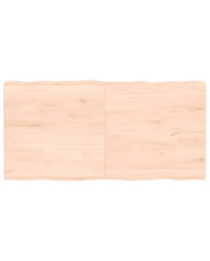 Dessus de table bois massif non traité bordure assortie | Mobilier & Déco
