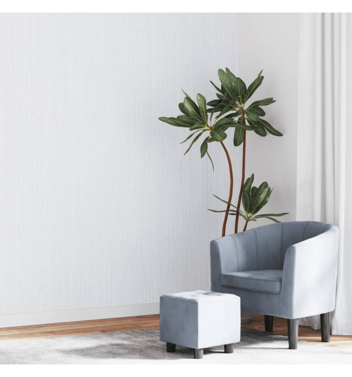 Papier peint 3D couleur unie gris 10x0,53 m non tissé | Mobilier & Déco