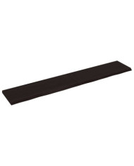 Étagère murale marron foncé bois chêne massif traité | Mobilier & Déco