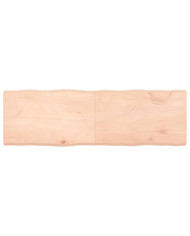 Dessus de table bois massif non traité bordure assortie | Mobilier & Déco
