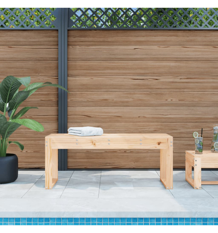 Banc de jardin 110x38x45 cm bois massif de pin | Mobilier & Déco
