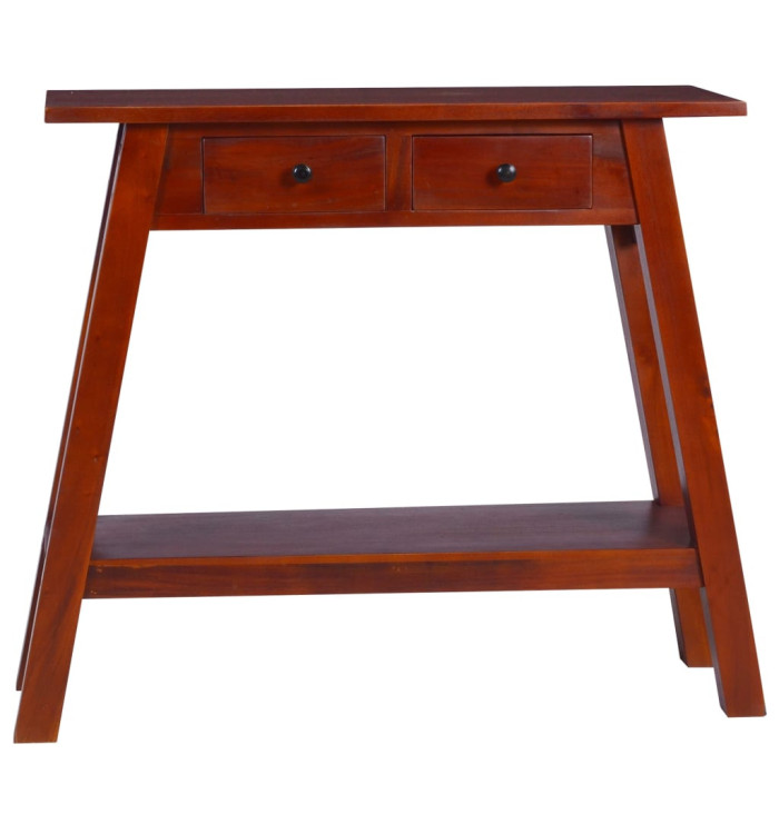 Table console Marron classique 90x30x75 cm Bois d'acajou massif | Mobilier & Déco