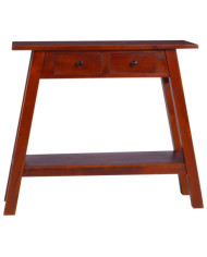 Table console Marron classique 90x30x75 cm Bois d'acajou massif | Mobilier & Déco