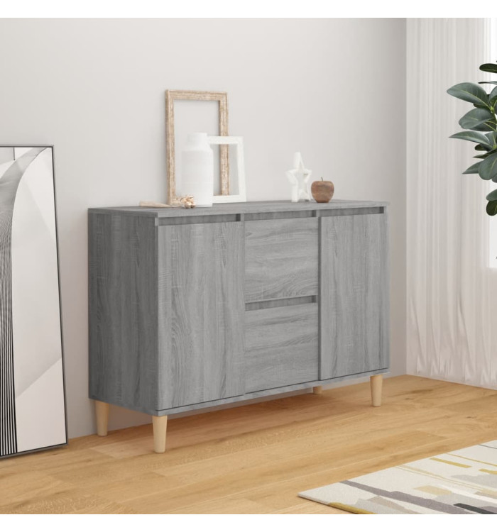 Buffet Sonoma gris 101x35x70 cm Bois d'ingénierie | Mobilier & Déco