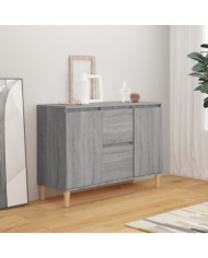 Buffet Sonoma gris 101x35x70 cm Bois d'ingénierie | Mobilier & Déco