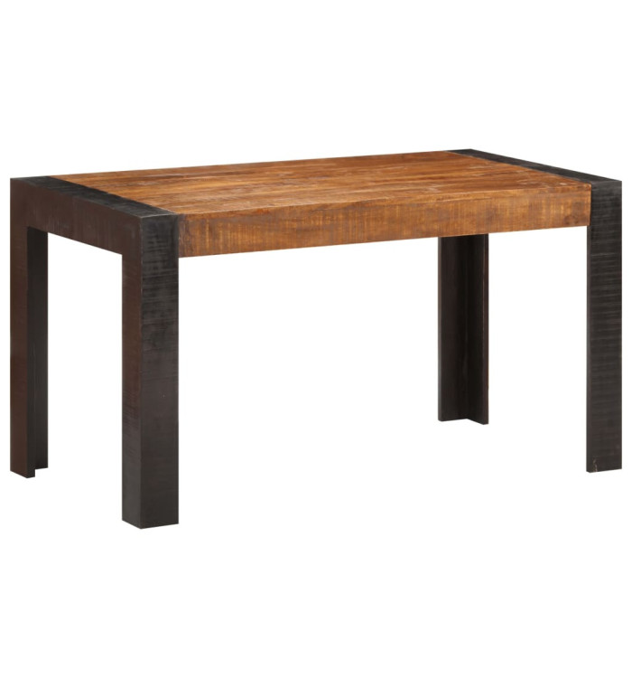 Table à manger 140x70x76 cm Bois de manguier brut massif | Mobilier & Déco