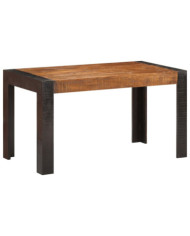 Table à manger 140x70x76 cm Bois de manguier brut massif | Mobilier & Déco