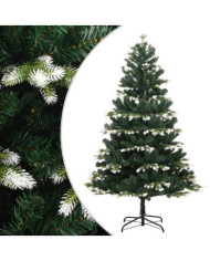 Sapin de Noël artificiel à charnières avec neige floquée 210 cm | Mobilier & Déco