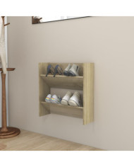 Armoire à chaussures murale Chêne Sonoma 60x18x60 cm Aggloméré | Mobilier & Déco