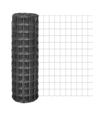 Clôture euro Acier 10 x 1,2 m Gris | Mobilier & Déco