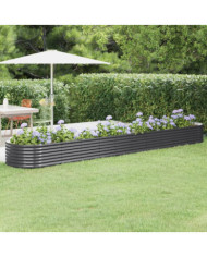 Lit surélevé de jardin Acier enduit de poudre Anthracite | Mobilier & Déco