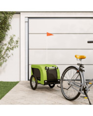 Remorque de vélo pour animaux de compagnie vert et noir | Mobilier & Déco