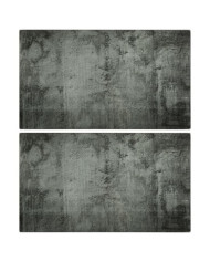 Planches à découper 2 pcs motif de béton Verre trempé | Mobilier & Déco