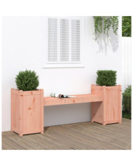 Banc avec jardinières 180x36x63 cm bois massif de douglas | Mobilier & Déco