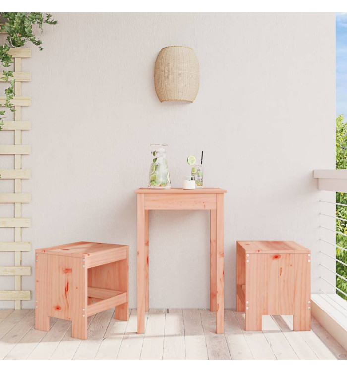 Tabourets de jardin lot de 2 40x36x45 cm bois massif Douglas | Mobilier & Déco