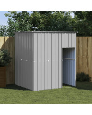 Niche pour chien avec toit gris clair acier galvanisé | Mobilier & Déco