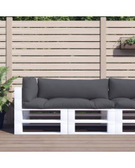 Coussins de palette lot de 3 anthracite tissu | Mobilier & Déco