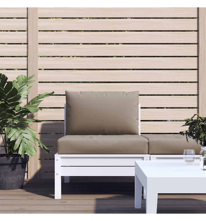 Coussins de palette lot de 2 taupe tissu oxford | Mobilier & Déco