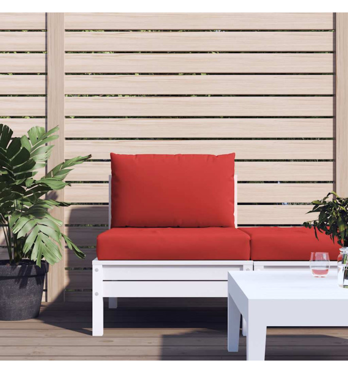 Coussins de palette lot de 2 rouge tissu oxford | Mobilier & Déco